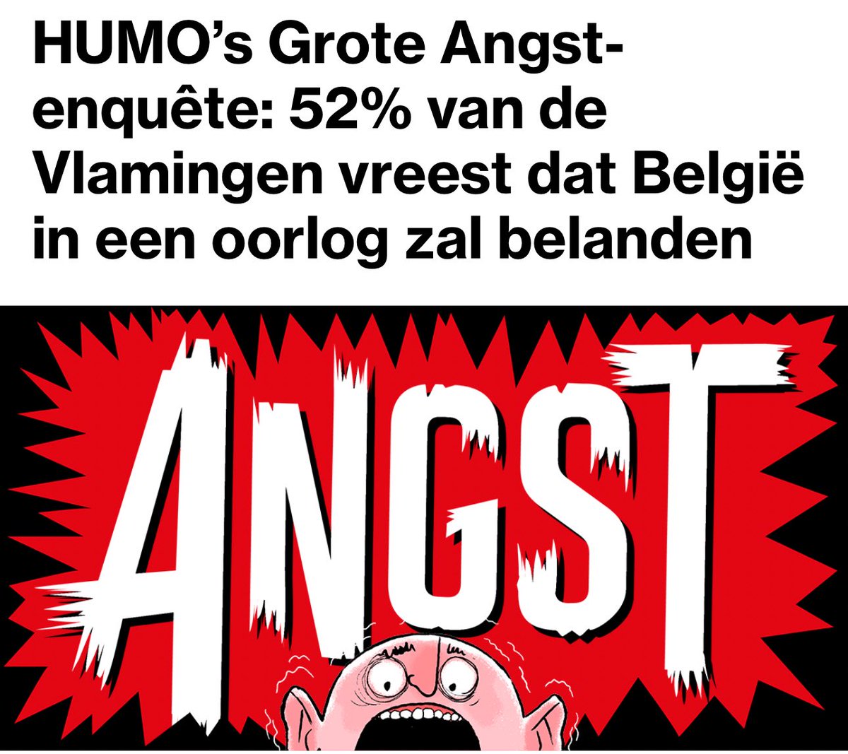 De zoveelste peiling over wat ons bang maakt.

Wie zich omringt met angstige mensen, wordt zelf angstig. Wie zich omringt met hoopvolle mensen, wordt hoopvol. 

Laat mensen meer nadenken over oplossingen, over vooruitgang en de toekomst. Tijd voor een 'Grote Dromen-enquête'.