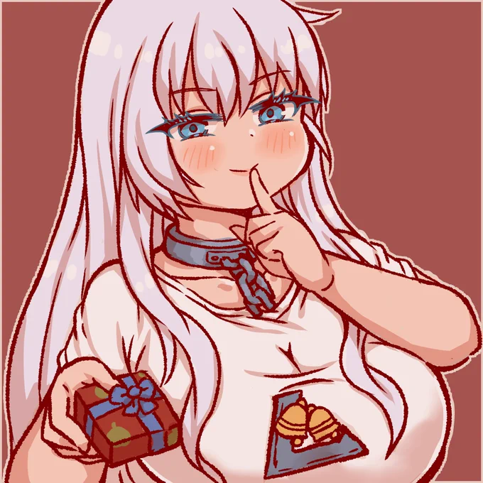 寝る前にこっそりチョコくれたベルファスト #アズールレーン