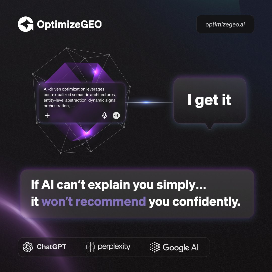 OptimizeGEO tweet media