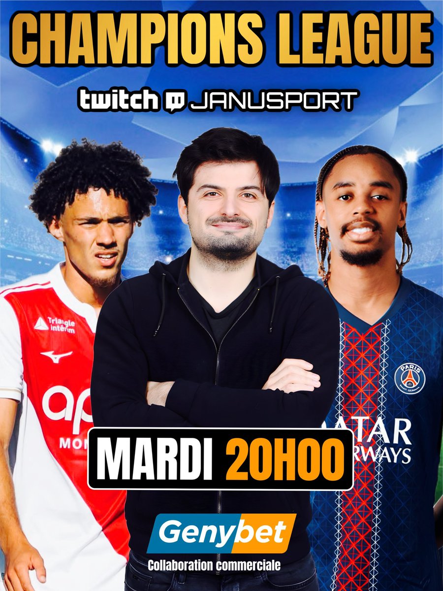 ⚽️ 5x10€ DE FREEBETS

🏆 Qui gagne : PSG, Monaco ou N ?

♥️ RT + follow <a href="/Janusport/">Janusport</a> &amp; <a href="/Genybet_Sport/">Genybet Sport 🔞</a> 

🎁 10€ de freebets sport + bonus max + accès au Discord à vie pour toute création de compte via notre lien : puremium1.com/aff_c?offer_id… 👈