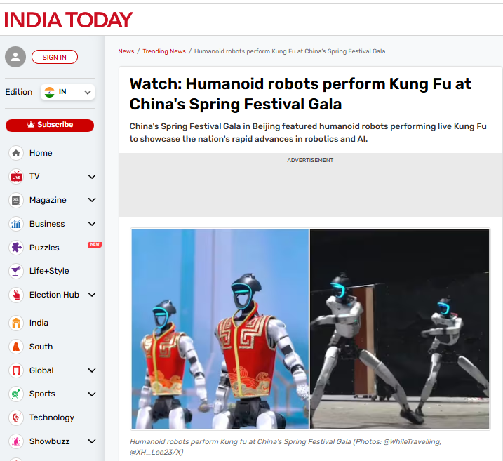 Western media is finally waking up. The rapid rise of Chinese robotics is impossible to ignore. From hyper-realistic humanoids to industrial precision, the future is being built here. 🤖⚡️ 
#ChinaTech #Robotics #Innovation