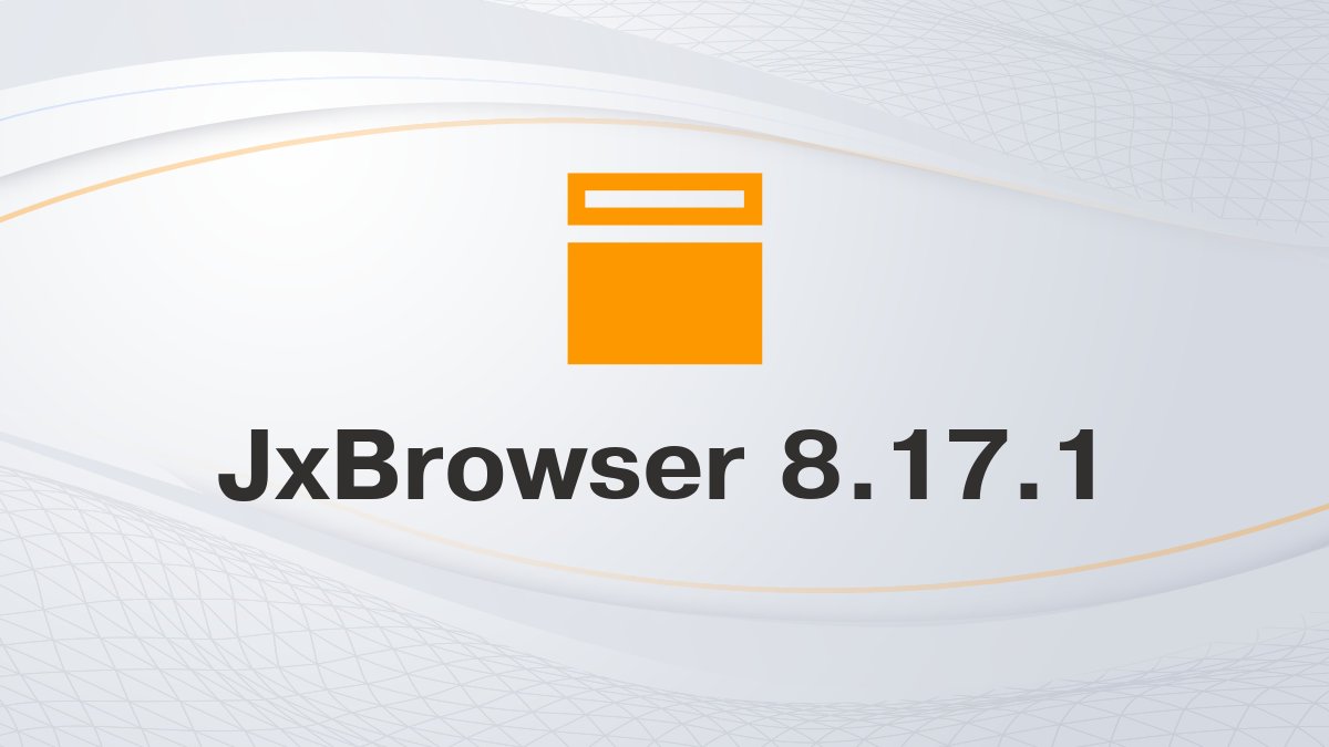 JxBrowser tweet media