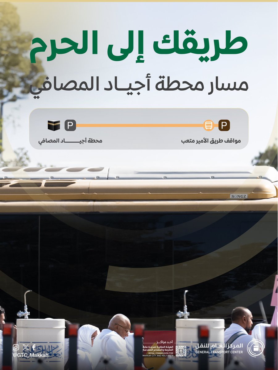 يتبع..
مسارات قاصدي المسجد الحرام خلال شهر رمضان 🌙