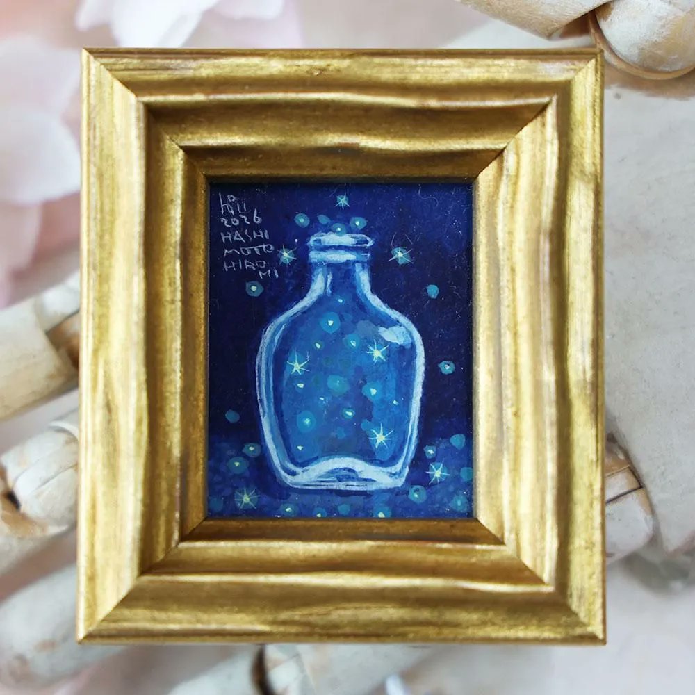 原画「古道具〜古い瓶と星くず〜」（HASHIMOTO HIROMI）- 海福雑貨通販部
umick.shop-pro.jp/?pid=184826978