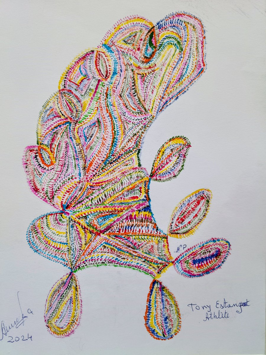 This is a portrait of the French athlete 
TONY ESTANGUET 
Surrealism