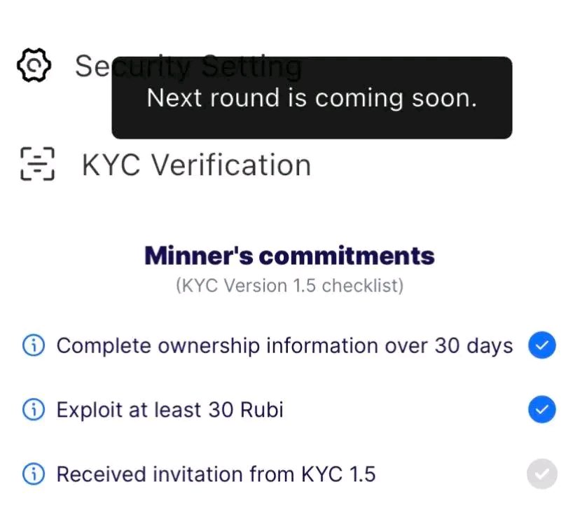 Am yet to even receive KYC invitations from both Bee and Rubi 

Have you done your KYC?

Drop solutions for KYC verification and invitations

#RubiNetwork