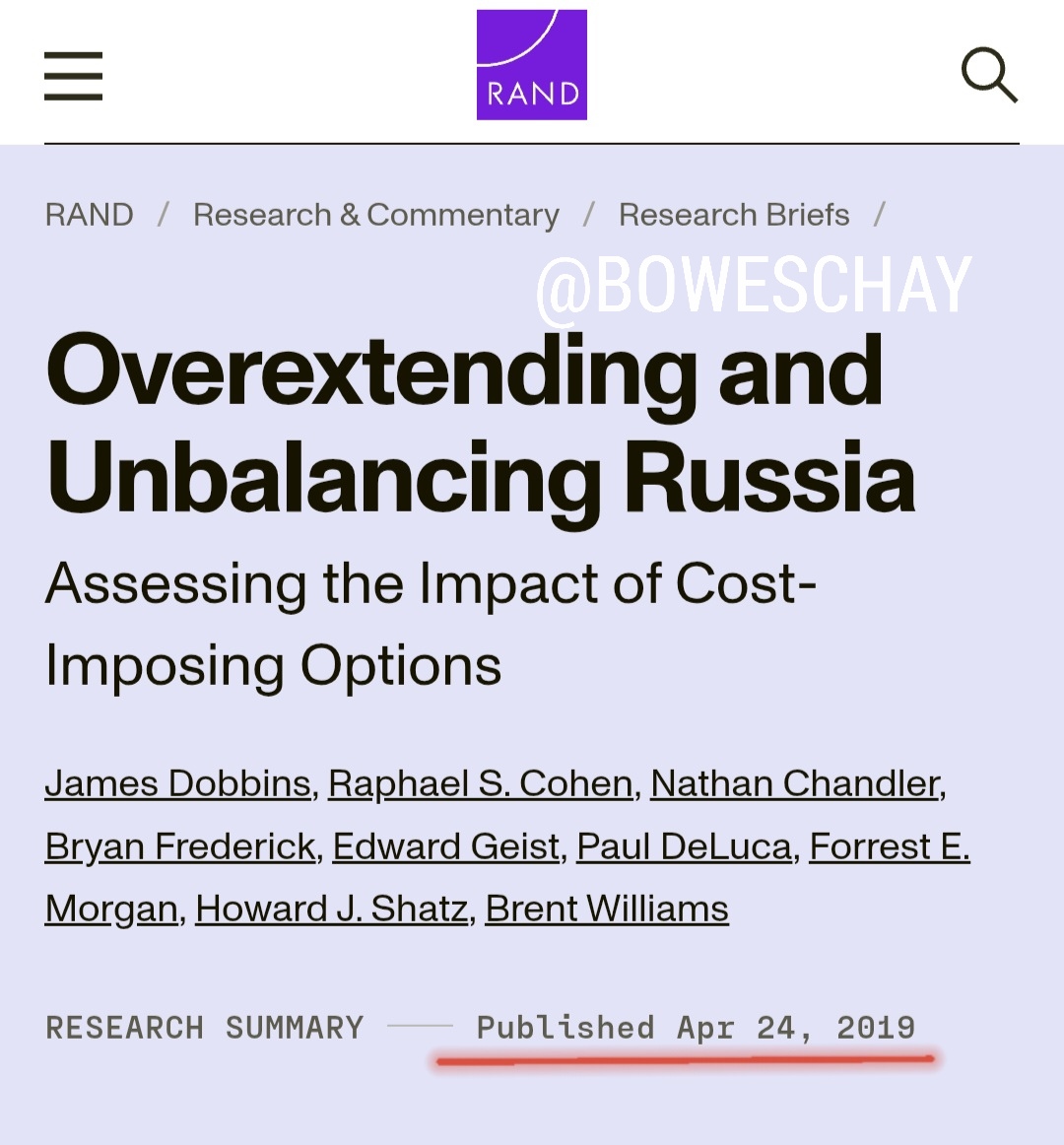 Russia didn't start the War in Ukraine.

It was started by the US State Dept, the CIA, MI6 and the Idiot Europeans.

That's the truth. They even published their plan in 2019-