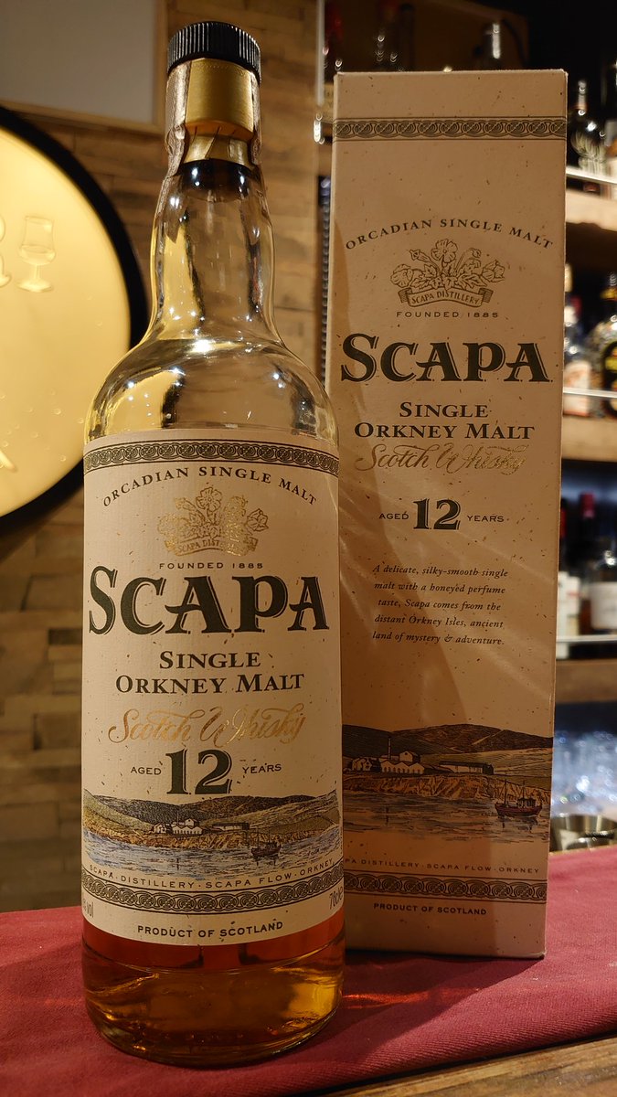 本日も17時よりオープンです☆ 今宵はオールドボトルです▽ □Scapa