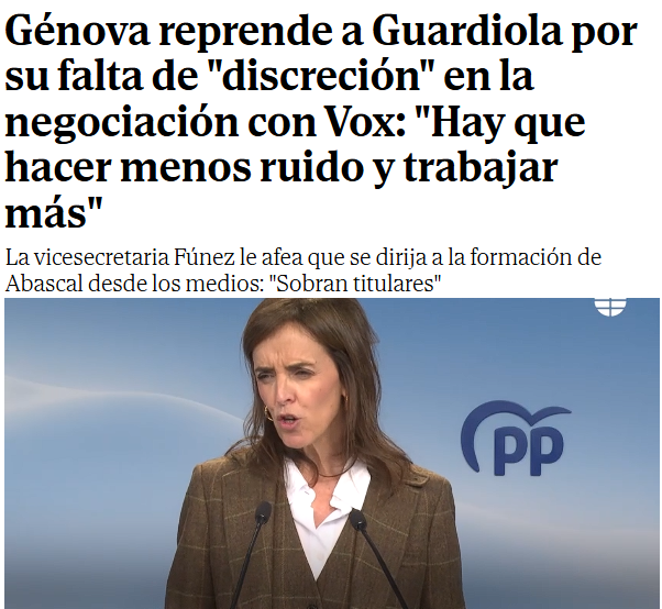 El PP pide "discreción" ante la humillación pública en Extremadura ante VOX.

Si es una verguenza para el PP, imaginad para el resto del páis. 

Puedes blanquear a fascistas, hasta un punto...