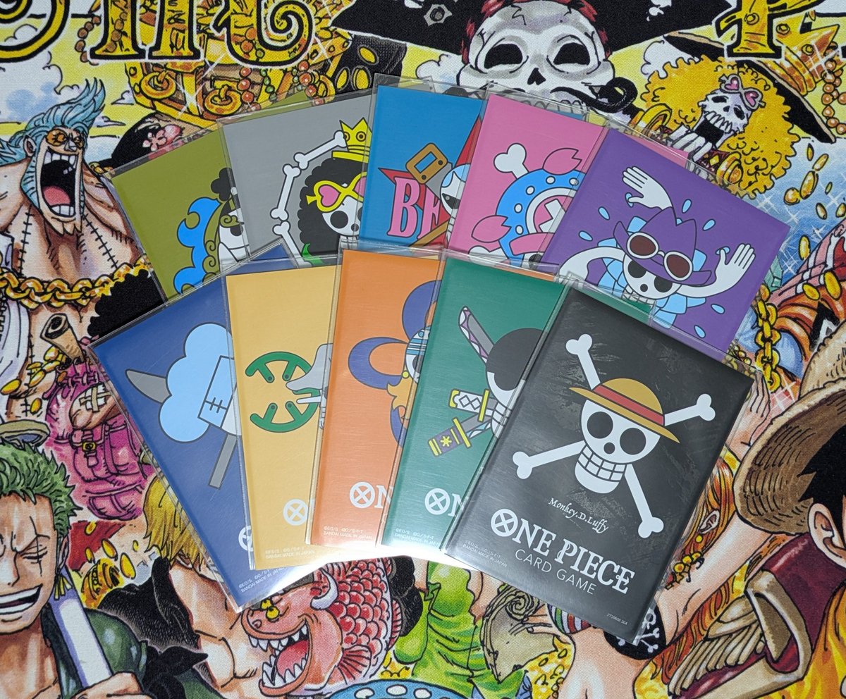 前からやりたかった麦わらの一味スリーブ使ってのドンカード☺️ ドン