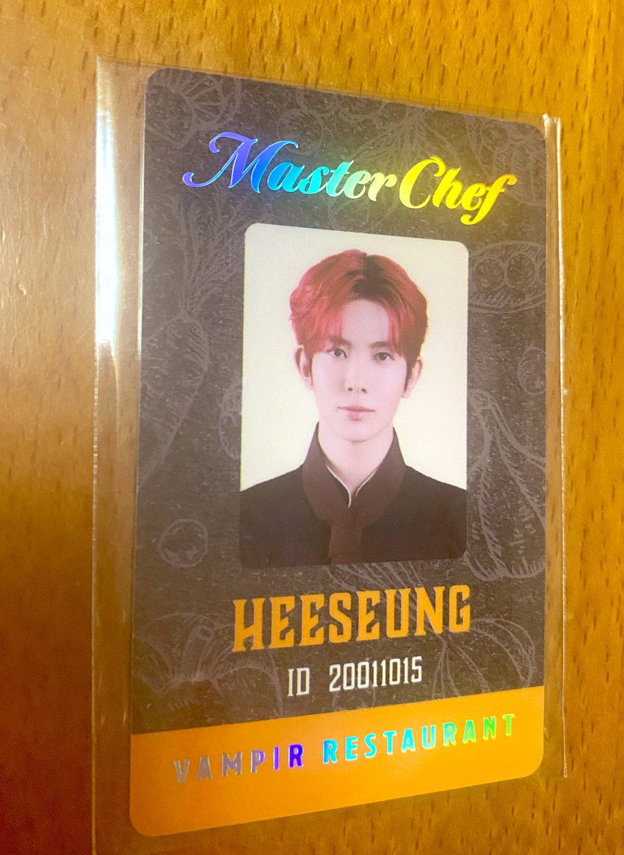 ENHYPEN WORLD交換 SPカード 『シェフ』 譲 ヒスン（QR未使用） 求