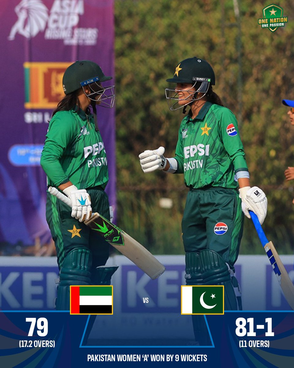 ACC Asia Cup Rising Stars Women's 2026 🏏 💪 Dominant display! Pakistan ...
