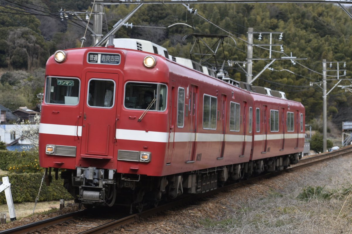 今日は有給休みを使い蒲郡線へ 6011F白帯車と系統板付きの6009F6013Fを