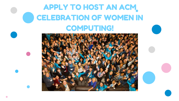 acmweurope's tweet photo. Host an ACM Celebration of Women in Computing with support from ACM-W Europe!
💰 $3,000 sponsorship
📅 1+ day event
🤝 Open to academia &amp; industry
🌍 Strengthen your regional network
Apply today ! Details here: https://t.co/lUYeCX9s78
#WomenInComputing #WomenInTech #ACMW https://t.co/K9ChP8REqN