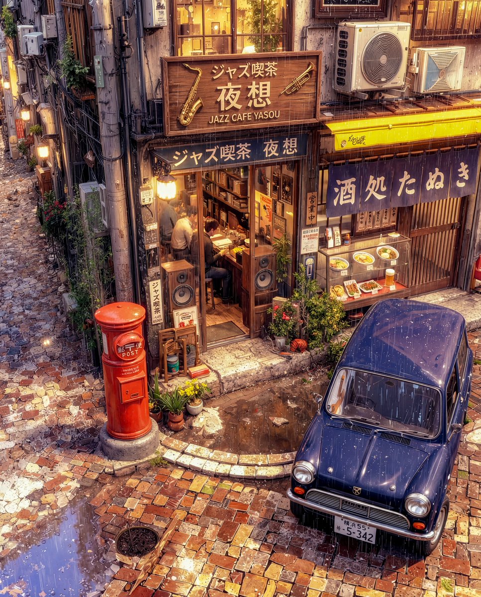 moshimoshi_ai's tweet photo. 雨音とジャズと、小さな灯り
Rain, Jazz, and a Small Warm Light https://t.co/qBDbPtV9zk