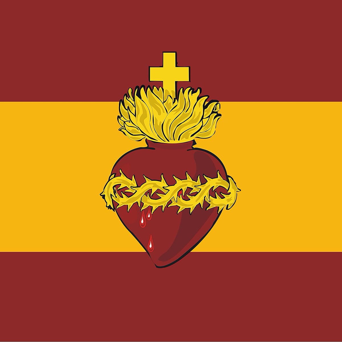 "God is Spanish." The battle won by the Immaculate Conception.

In 1585, during the Eighty Years' War, 4,000 Spanish soldiers were trapped on the island of Empel. The Dutch fleet blocked them in, flooded the land, and waited for them to starve or freeze. While digging a trench