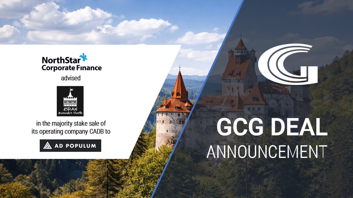 GCG_MandA's tweet image. NorthStar Corporate Finance advised the owners of Bran Castle in the majority stake sale of its operating company CADB to Ad Populum, the operator of Graceland in Memphis, TN!

Read more at &amp;gt;&amp;gt; ggi.com/news/members/g…

#gcg #ggifamily #industryexperts #dealmakers #dealannouncement