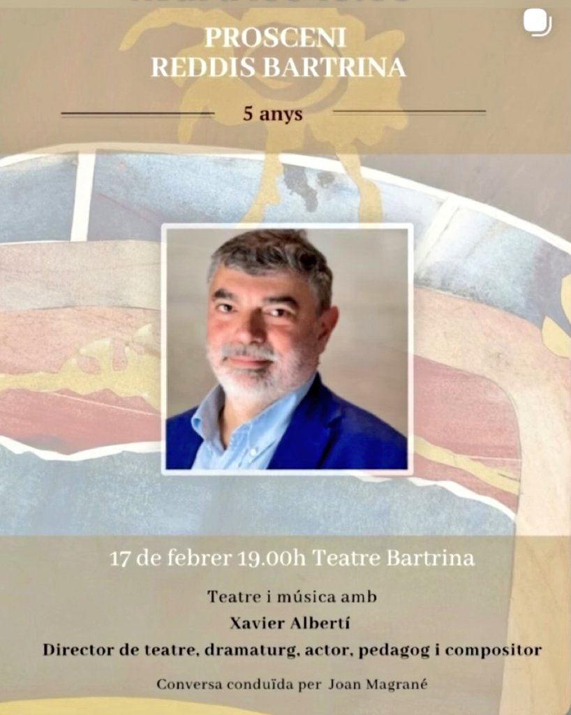 Si sou a Reus o voltants... avui fem això al Bartrina! 🎭🎶