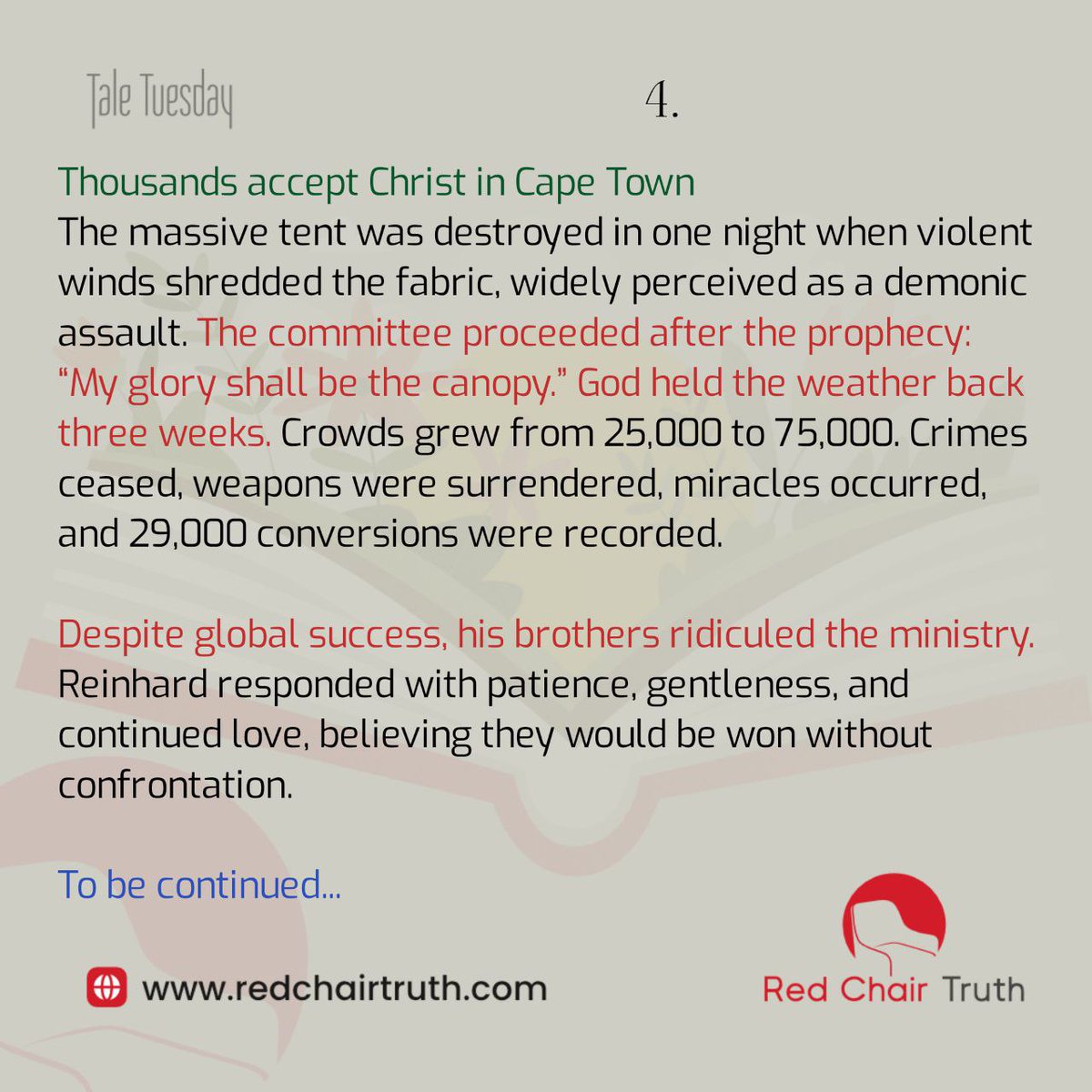 redchairtruth1's tweet image. Join us this Tale Tuesday.

#RedChairTruth #TaleTuesday #Faith #RCT #ReinhardBonnke #ItaUdoh