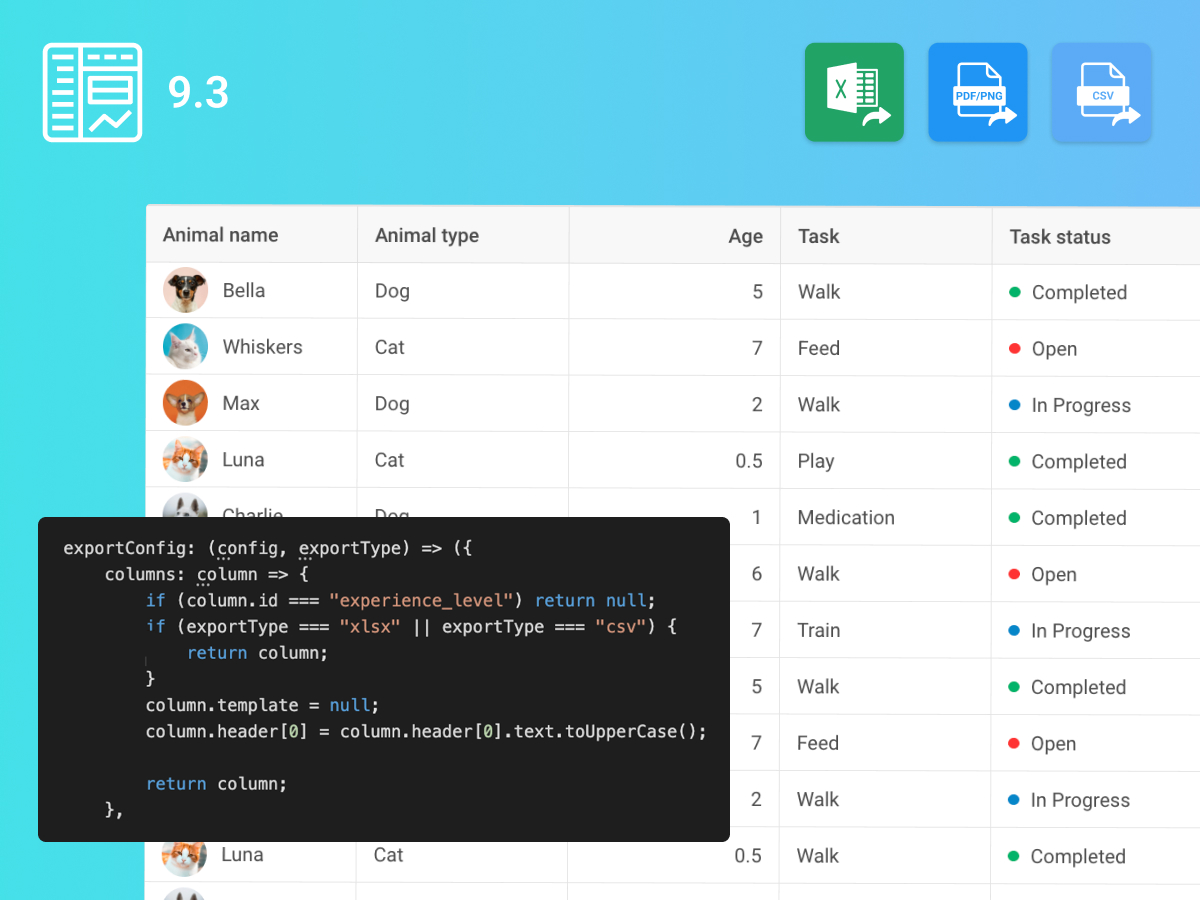 DHTMLX JS UI library tweet media