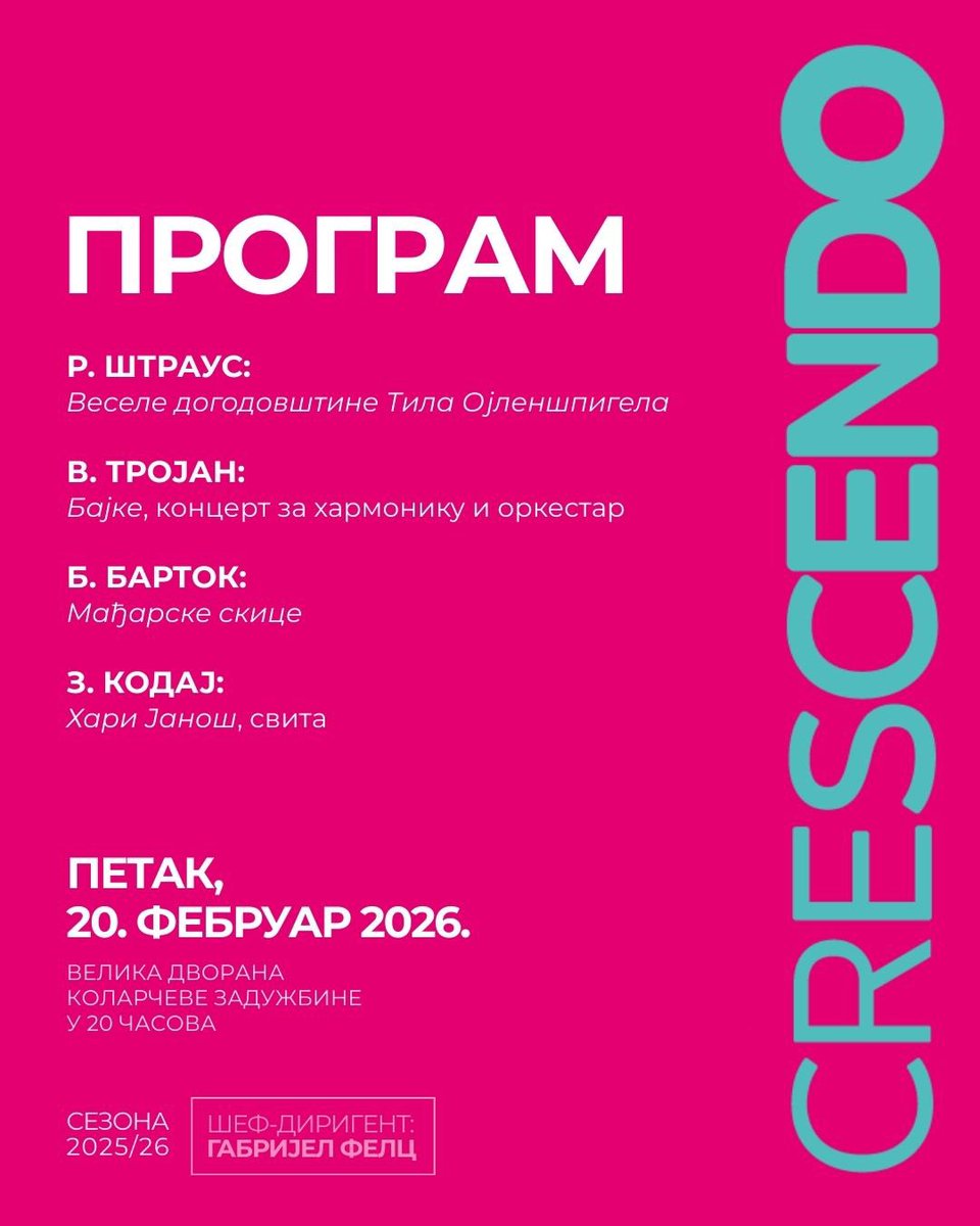 Beogradska Filharmonija tweet media