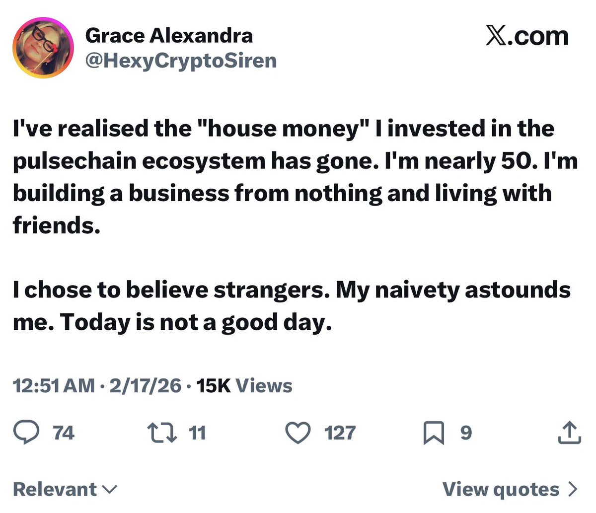 Richard Heart has an expensive wardrobe though, so that’s something