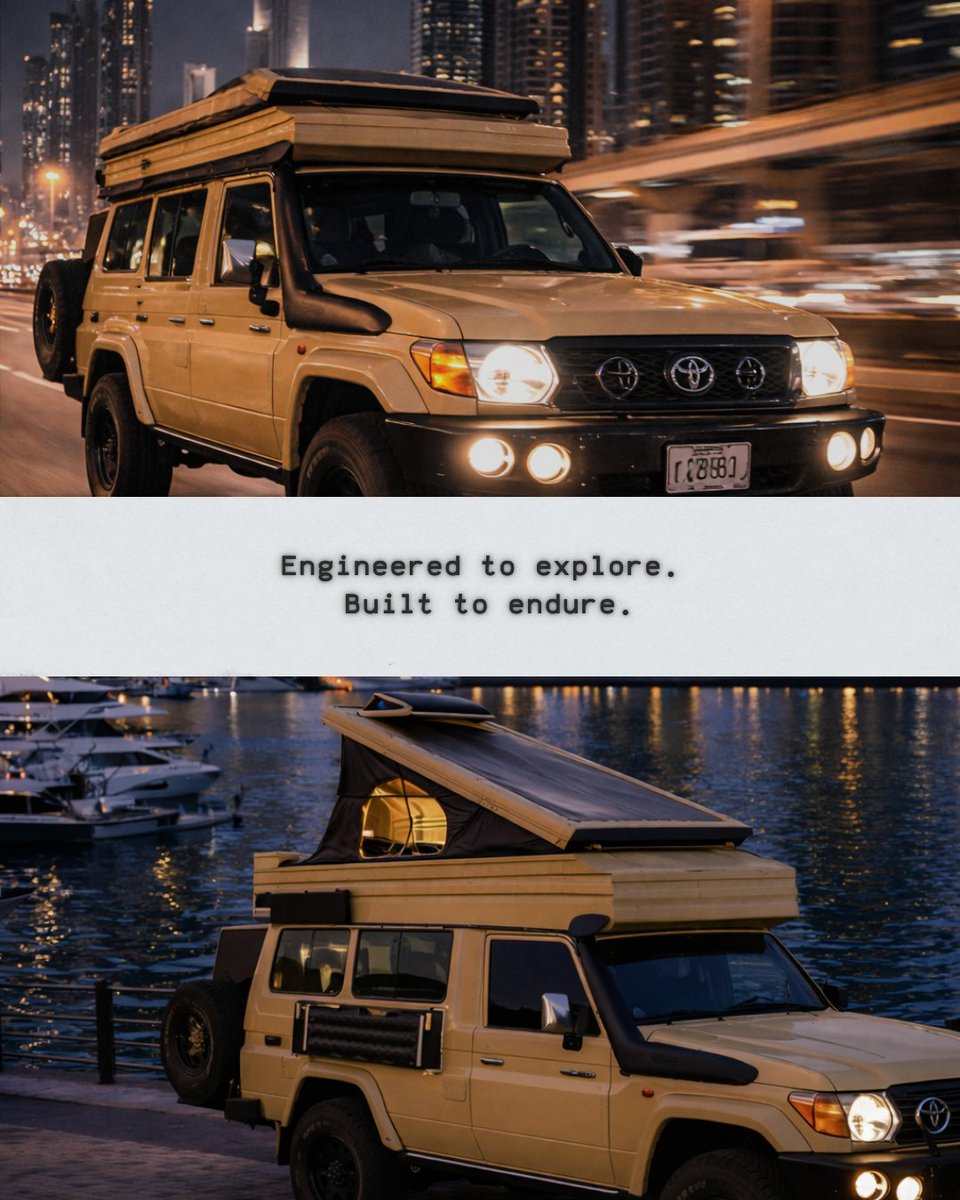 shabakat_al_'s tweet image. Precision. Strength. Presence.  Designed to dominate the streets. Built to conquer beyond them. 
 
Your journey deserves more than ordinary.  
#OverlandBuild #LandCruiser #AdventureReady #shabakah