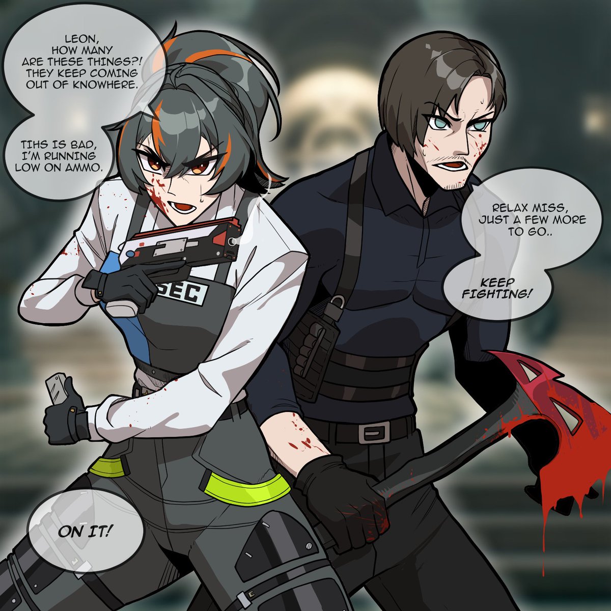 Crossover time 😊
#Zhuyuan #LeonKennedy #zzzero #ResidentEvilRequiem