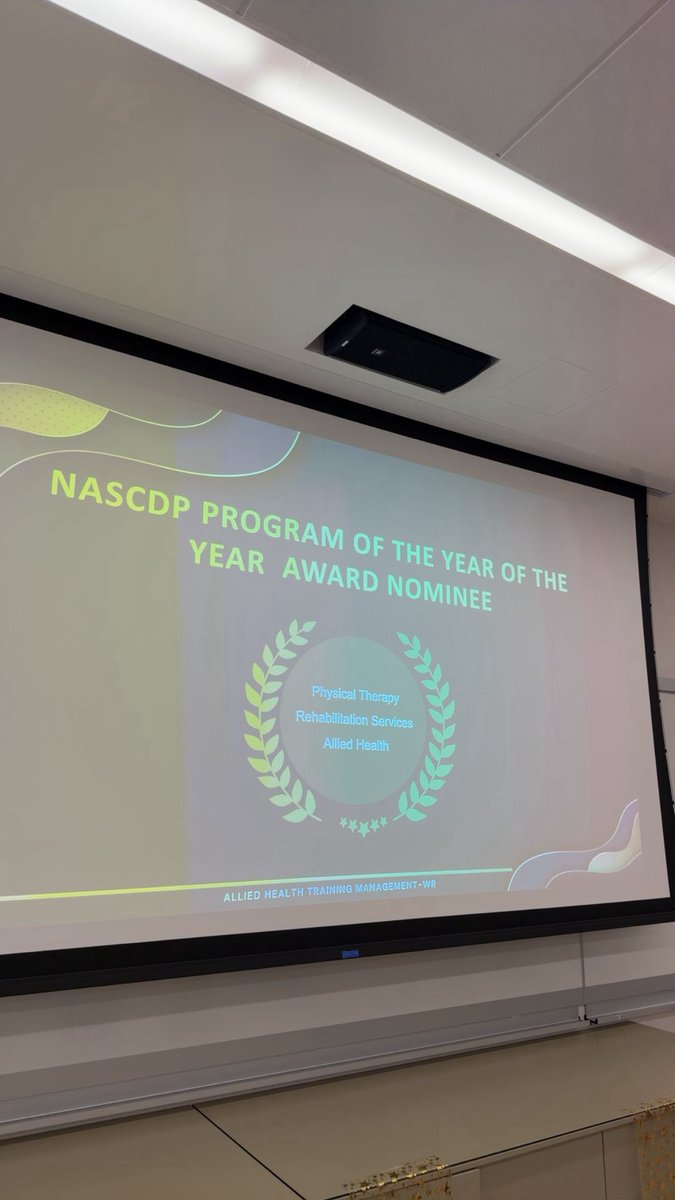 🏆 Proud Moment for Physical Therapy – KAMC Jeddah

We are honored to share that the Physical Therapy – Rehabilitation Services Department at King Abdulaziz Medical City, Jeddah (MNGHA) has been awarded the Best NSCDP Program of the Year 2024-2025.