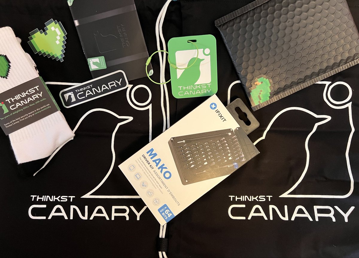 deenamcsa's tweet photo. Happy 10 Year Anniversary @ThinkstCanary 👏👏👏 
Once a Thinkst teammate,,always a fan
Thanks for the unexpected delivery!🙏🏽
@haroonmeer https://t.co/IbEgTCv6sa