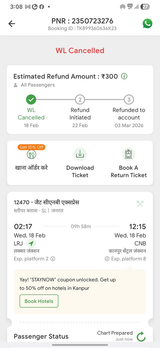 IrctcR77458's tweet photo. Pelese give me refund fast confirm Ticket team Halp My Next trip @ConfirmTKT @RailwaySeva @IRCTCofficial https://t.co/68UkoKzYFx