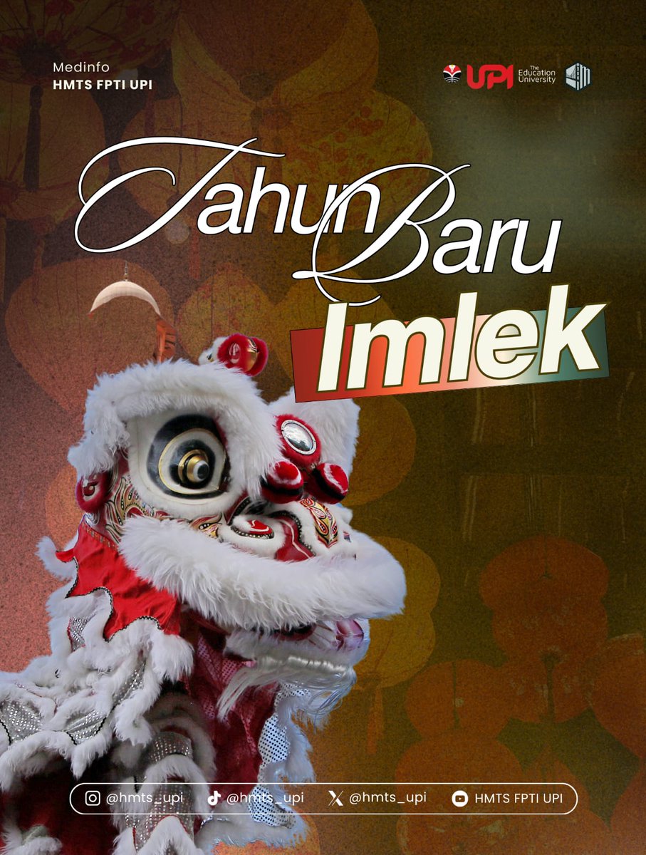 hmts_upi's tweet photo. [TAHUN BARU IMLEK]
A Thread

Halo Civillians!

Gong Xi Fa Cai!🧧

Selamat Tahun Baru Imlek! Semoga di Tahun Kuda Api ini membawa semangat yang menyala, keberanian untuk melangkah lebih jauh, serta keberuntungan dan rezeki yang berlimpah. https://t.co/i4v2nSGwz3