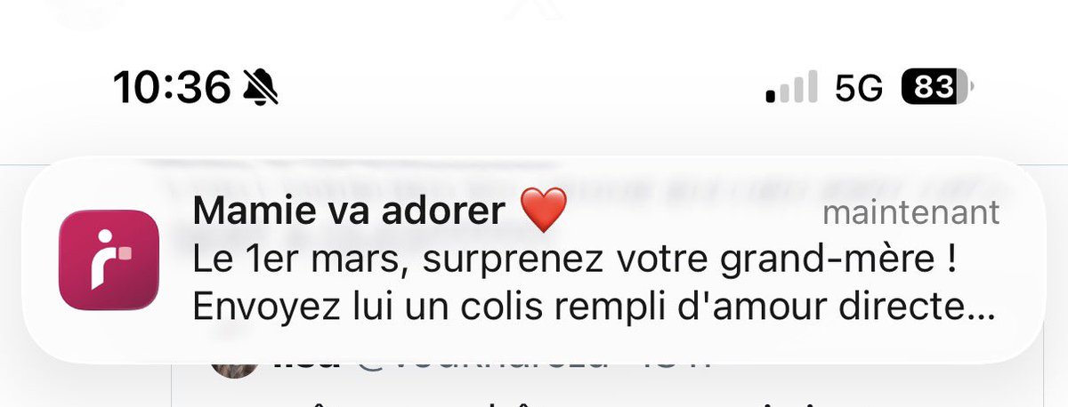 il faut arrêter ce genre de notif ptn que ce soit pour la fêtes des grands mères, des pères ou des mères en fait !!!!!!!’