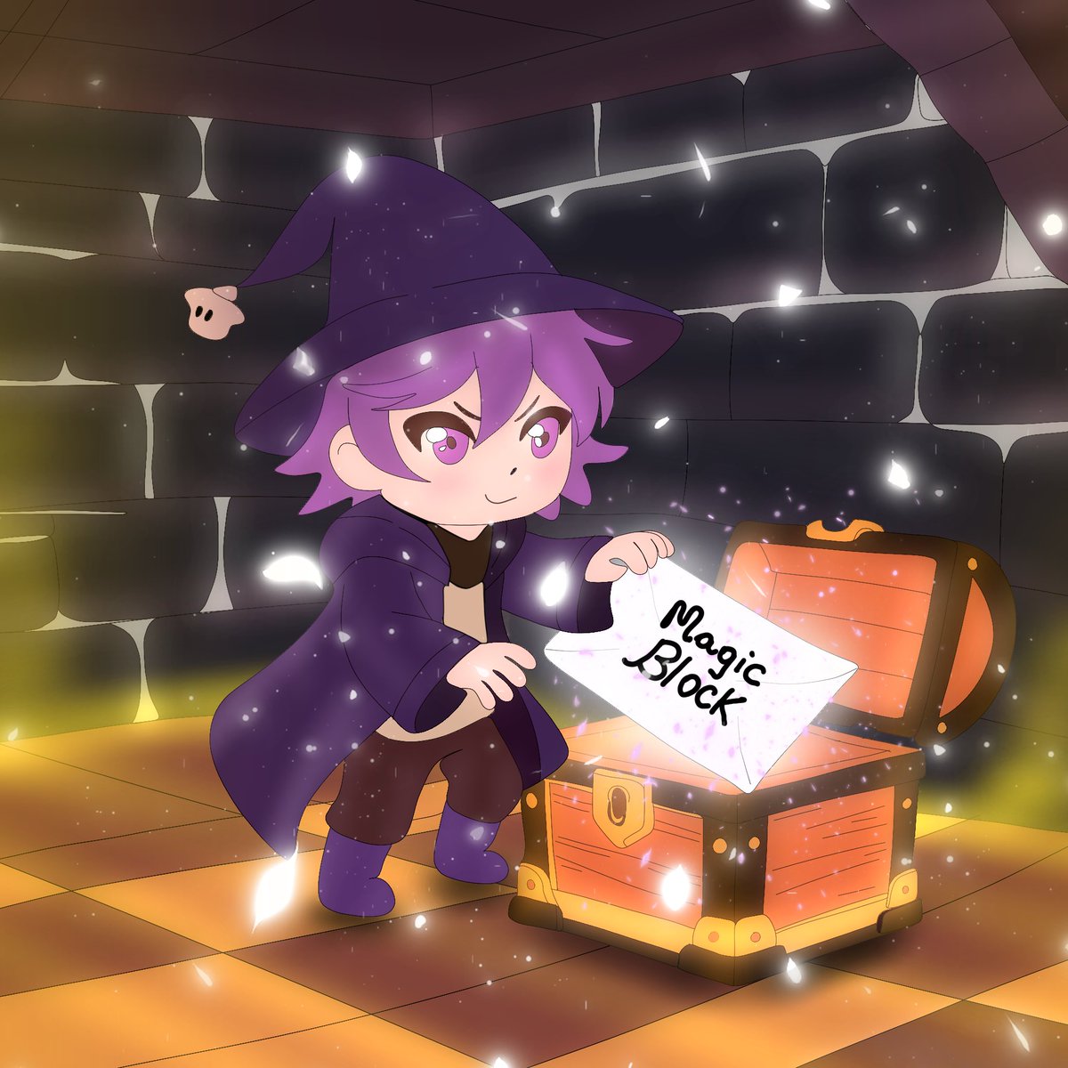 gMagic.

Our bro opens the chest and inside there is no gold, just a single page with one name that we everyone know. <a href="/magicblock/">MagicBlock ✨</a> 

Soft light spills out, dust and sparks drifting in the air like it has been waiting for this moment. 🧙‍♂️

<a href="/16vivz/">Viv</a> <a href="/simpletox26/">simpletox</a>