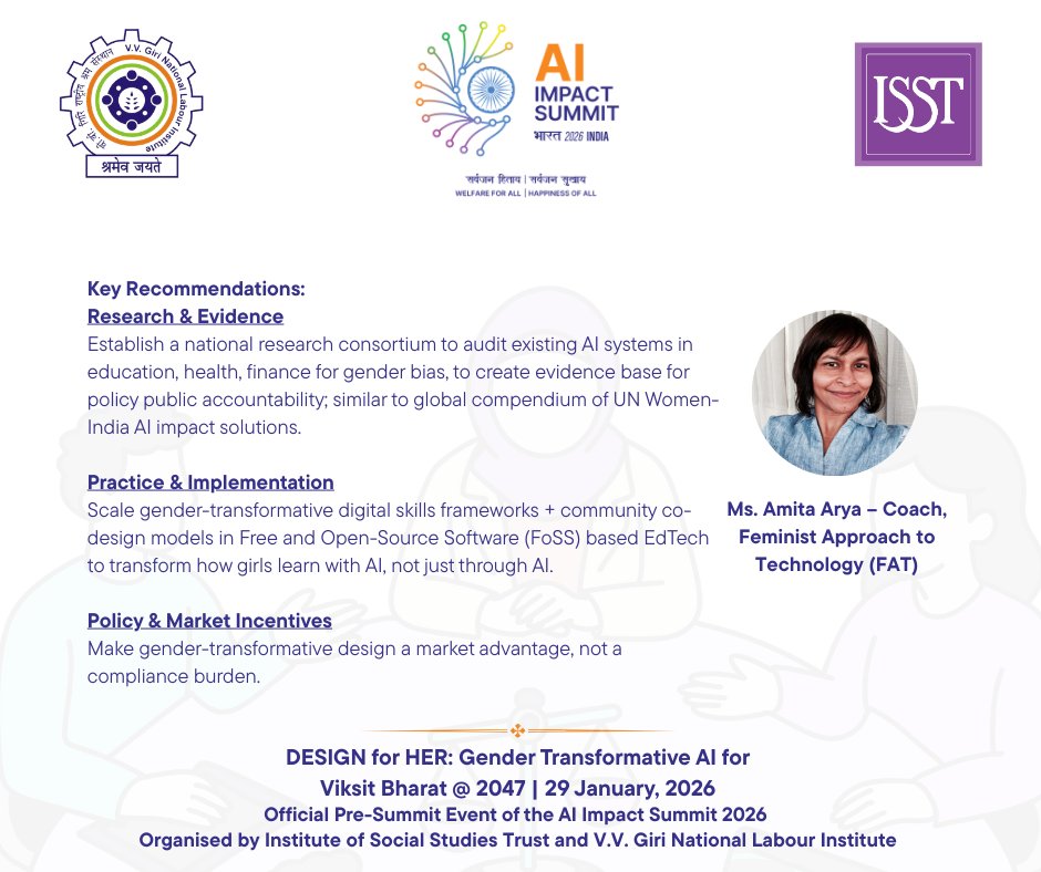 Institute Of Social Studies Trust (ISST) tweet media