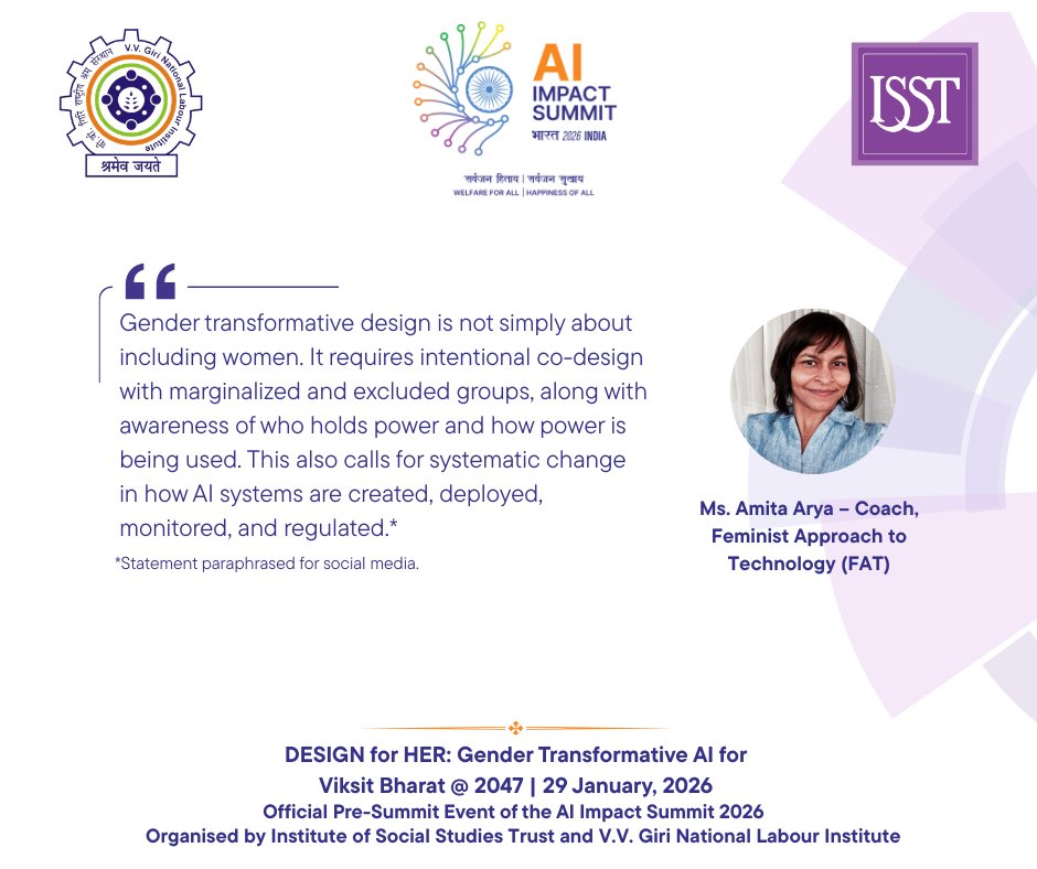 Institute Of Social Studies Trust (ISST) tweet media