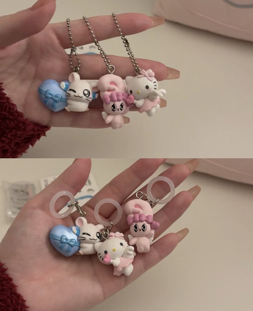 __midnight96__'s tweet photo. セリアのアンブレラマーカー用リングでキーホルダーをめじるしアクセにするのにハマり中🎀 https://t.co/LIjnPWGITh
