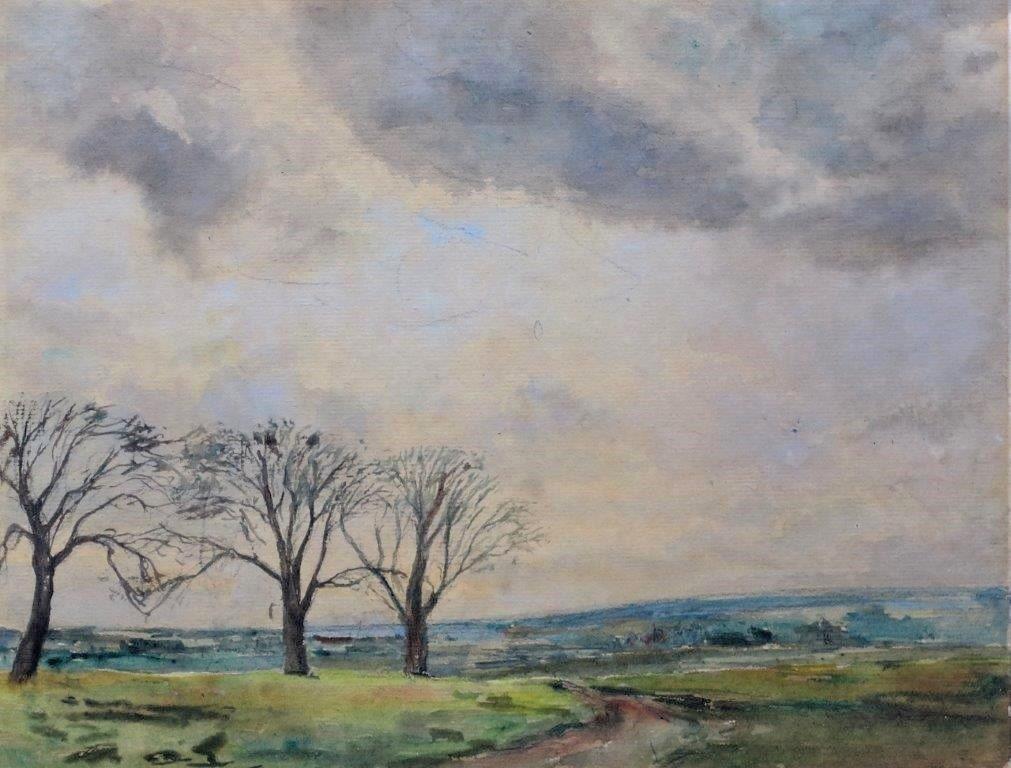 This is another one that I haven't shown here for a very long time: "Chingford" by George Board. It is undated but I suspect that it might be from 1928 or 1929. It is one of only two known pieces by him &amp; previous conversations online have suggested that it might be Gilwell Park.