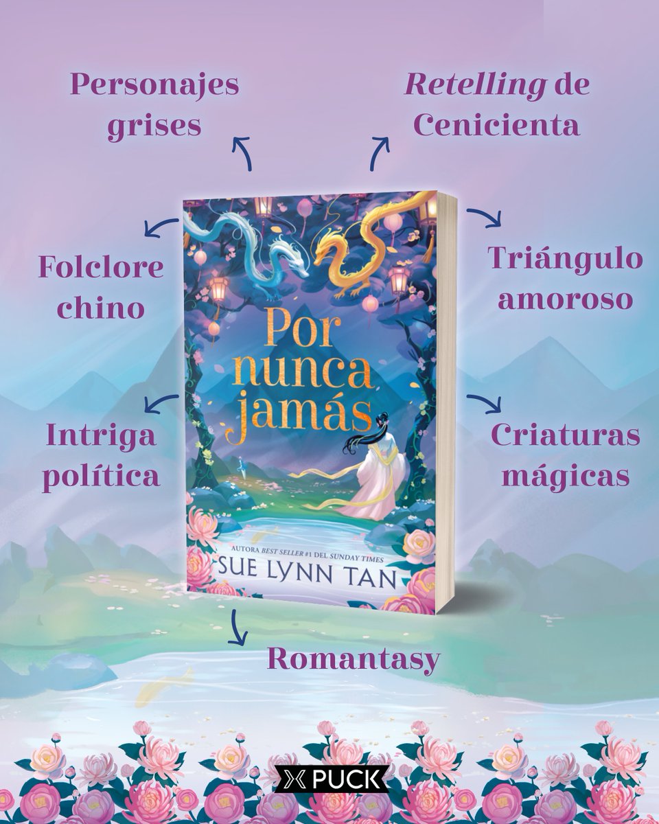 ¡Ha llegado el día!🌷✨🪷

Hoy sale a la venta #PorNuncaJamás de <a href="/SuelynnTan/">Sue Lynn Tan</a>, un romantasy inspirado en Cenicienta y ambientado en un mundo traicionero de hierro y magia.🌸🏮🐉⛩️

✒️Traducción de Victoria Vilaplana Molina.