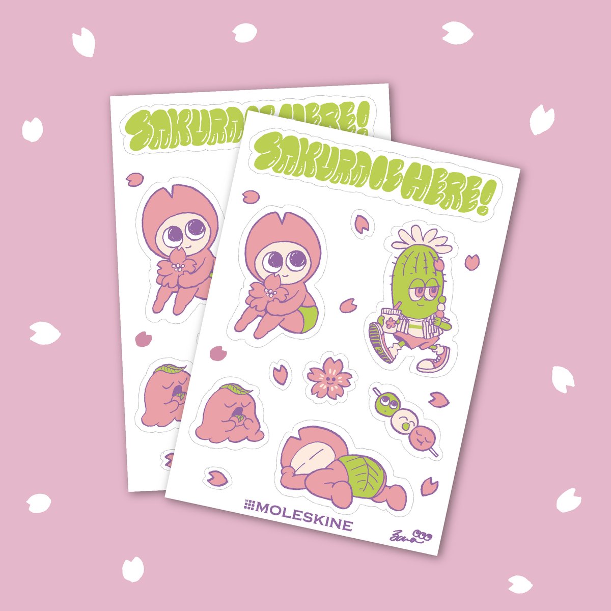 ステッカーで春を感じよう。 ノートブックを、もっと自分らしく。 2026