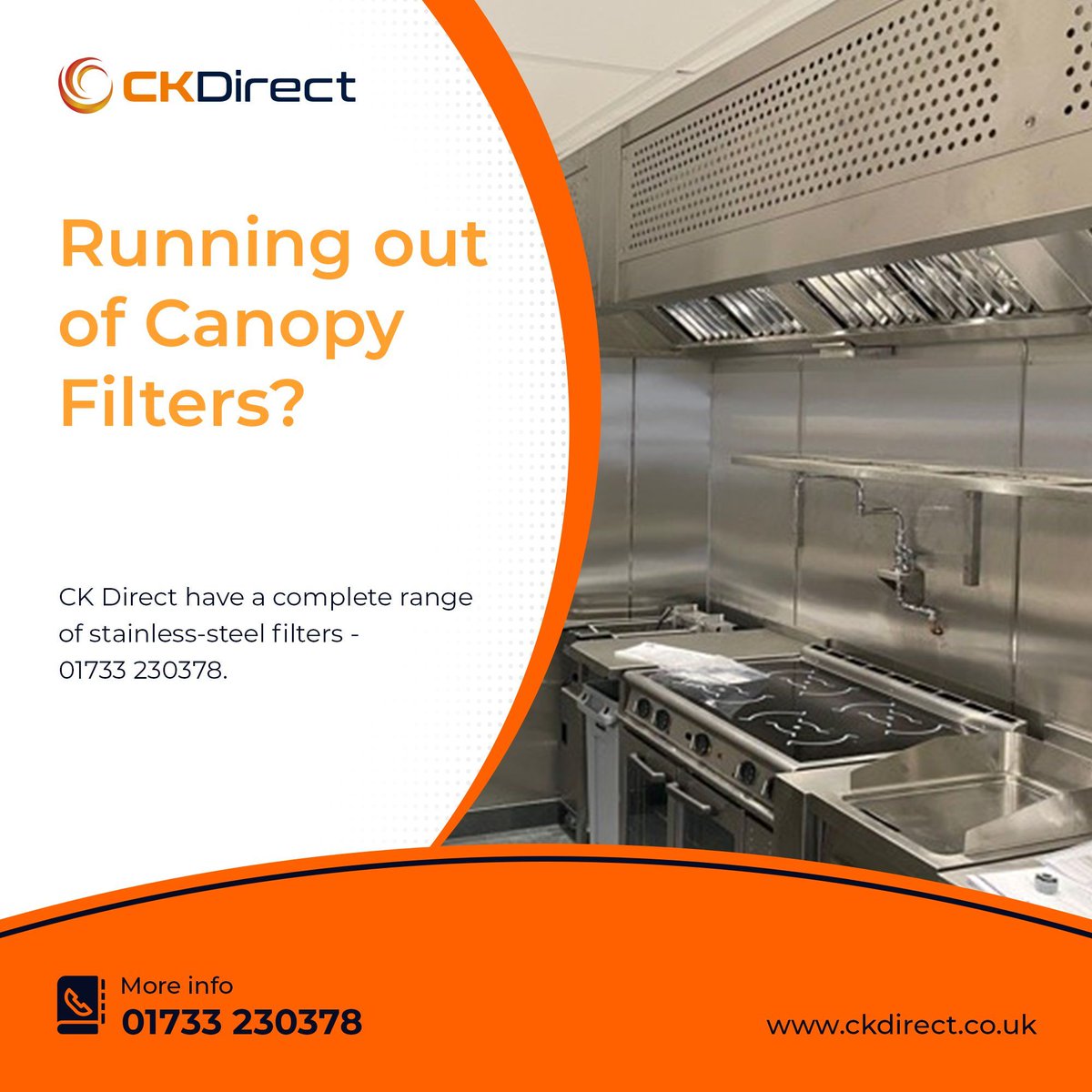 Running out of Canopy Filters?
CK Direct have a complete range of stainless-steel filters - 01733 230378. ckdirect.co.uk/product-catego…
