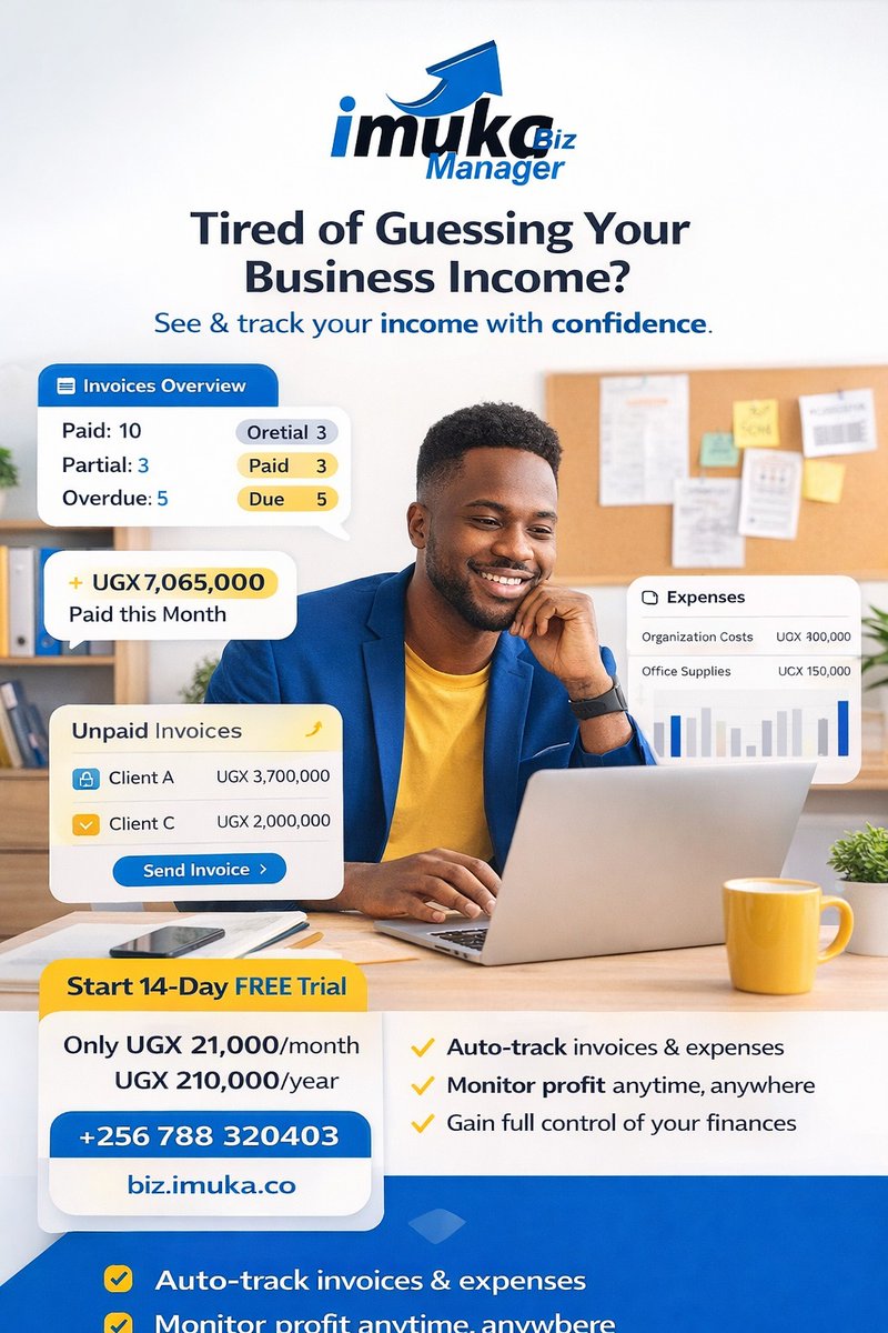 You shouldn’t have to guess which payments are coming, scramble through spreadsheets, or stress over whether you’re actually making profit. Imuka Business Manager exists to streamline everything for just 21k per month! Get organised and access everything from your phone