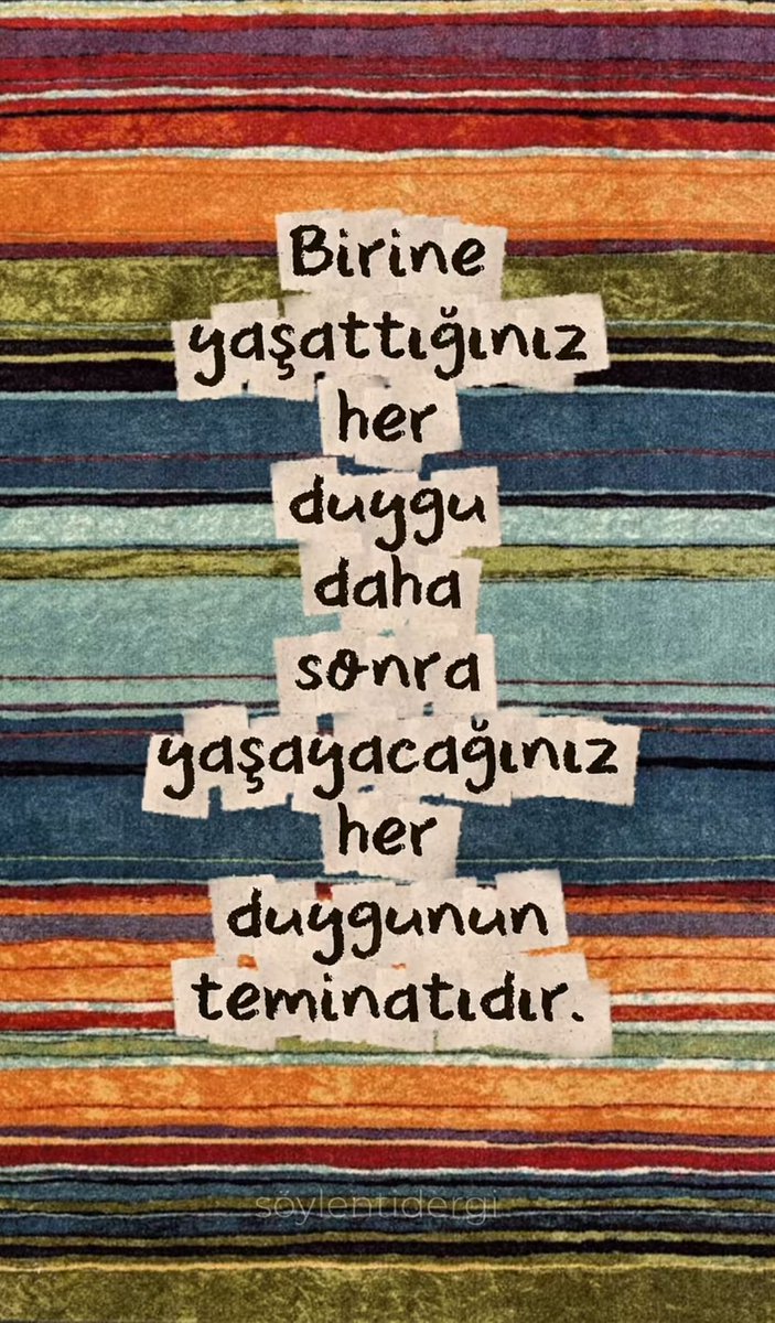 Her insan yaptığının karşılığını alacaktır.