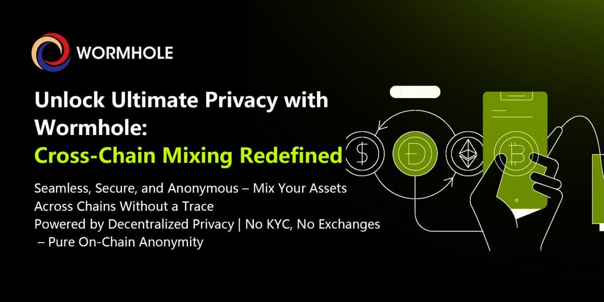 🔥 Dive into Wormhole: The ultimate cross-chain mixer for unbreakable privacy! 

Split transactions across Solana&amp;BSC with multi-layer randomness. 

No exchanges, no traces. Earn $WHO as a node for boosts. 

Join the revolution! 
 #CryptoPrivacy #DeFi #WormholeProtocol