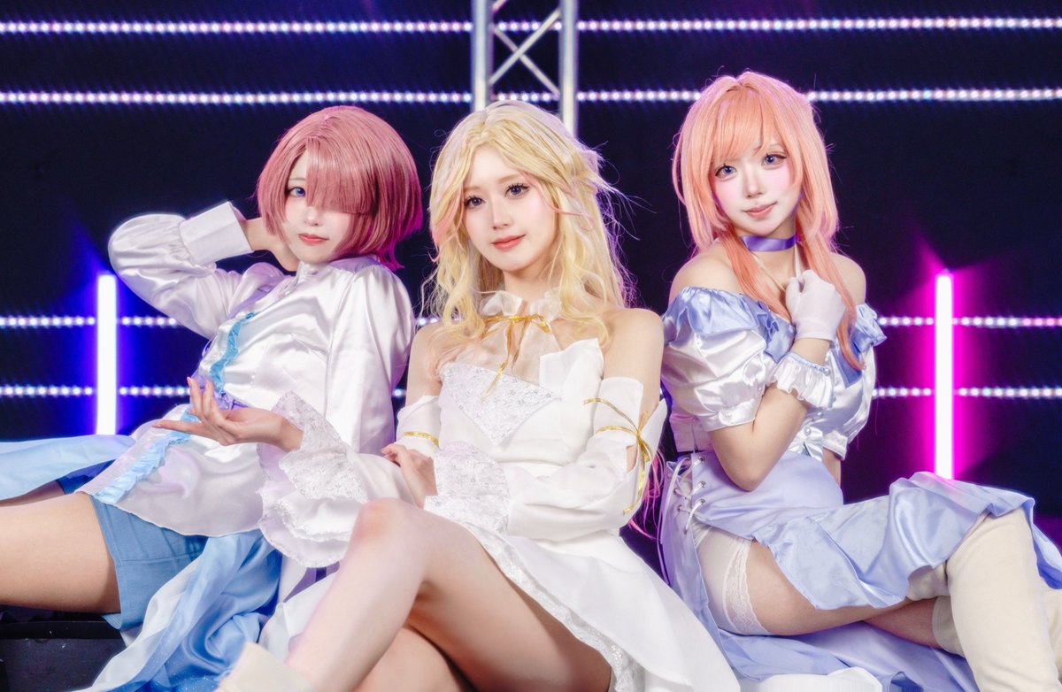 学マスコス cosplay
初星学園3年生

「君に勝ち目はないわ」

有村麻央 十王星南 姫崎莉波
📸<a href="/xiashengcnwh/">かせ</a> 
#大雪に負けない初星アイドル併せ0208
