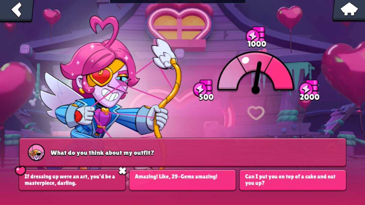 HonoredOneArt's tweet photo. Even Brawl Stars thinks this skin looks like it's worth 29 gems😭
#BrawlStars #Brawlentines https://t.co/ySNsenrnfF