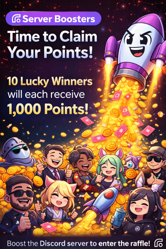 🚀💎 FINGOGIN SERVER BOOSTER MEGA RAFFLE 💎🚀

Fingogin is a next-gen prediction &amp; reward platform where your activity turns into real opportunities! Predict, compete, earn points, and unlock bigger rewards inside our ecosystem.

To reward our amazing Server Boosters, we’re