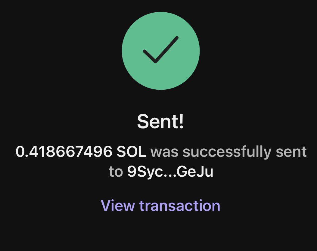 I Just Sent …

#SOLANA ANYONE?

Like☑️ Follow ✅ Support🔔

DROP UR $SOL ADDRESS 👇🏿