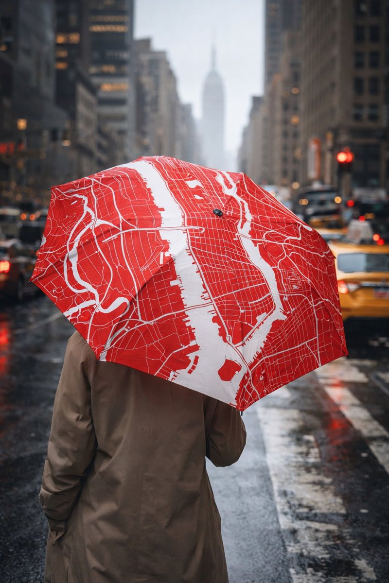 ANTIPODETRAVEL's tweet image. Rain in Manhattan hits different.

Yellow cabs. Wet pavement.
And a city map above your head.

The New York Map Umbrella – Red Edition.

#NYC #TravelInspired #CityMap #DesignLovers #newyork