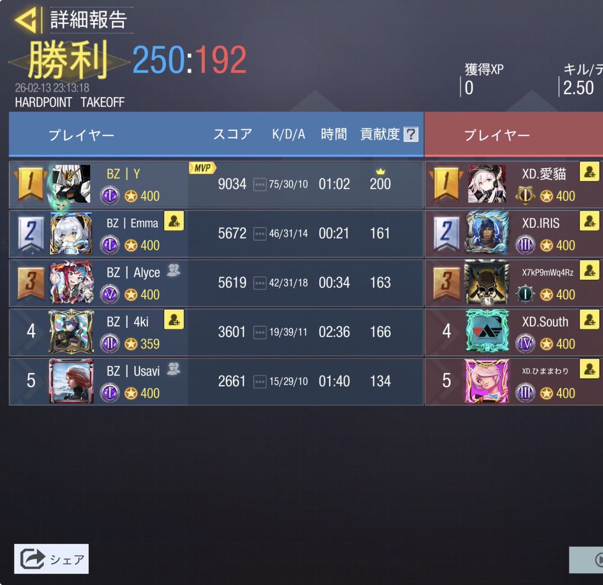 vs XD様

3-1

対戦誠にありがとうございました